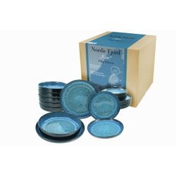 Creatable Tellerset 18-tlg. Blue NORDIC FJORD