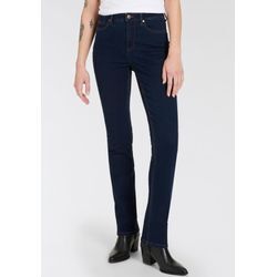 Gerade Jeans ARIZONA "Ultra-Stretch", Damen, Gr. 34, N-Gr, blau (schwarz, blau, used), Denim/Jeans, Obermaterial: 74% Baumwolle, 24% Polyester, 2% Elasthan, unifarben, Basic, extraeng lang, Jeans, normale Passform, Comfort Fit, Used-Look-Waschung