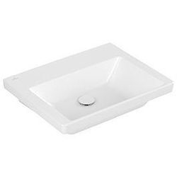 Villeroy und Boch Subway 3.0 Schrank-Waschtisch 4A7063RW 60x47cm, ohne Hahnloch/ohne Überlauf, stone white C-plus