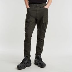 Cargohose G-STAR "Zip Pkt 3D Skinny Cargo 2.0", Herren, Gr. 32, Länge 34, grau (asfalt), Web, Obermaterial: 98% Baumwolle, 2% Elasthan, casual, skinny fit, Hosen