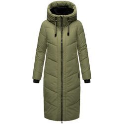 MARIKOO Damen Winter Steppmantel Stepp Jacke Mantel Parka warm mit Kapuze Nadaree