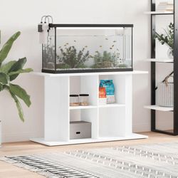 Aquariumständer,Aufbewahrungsschrank,Aquarium Unterschrank Weiß 100x40x60 cm Holzwerkstoff JDVN435607 MaisonChic