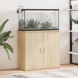 Aquariumständer,Aufbewahrungsschrank,Aquarium Unterschrank Sonoma-Eiche 81x36x73 cm Holzwerkstoff NCEBE554451 MaisonChic