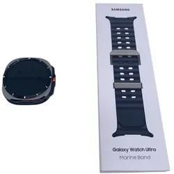 Samsung Galaxy Watch Ultra 47mm LTE Silikonarmband marine Titangehäuse gray