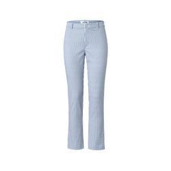 Gestreifte Stretchhose - Weiss/Gestreift - Gr.: 36