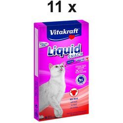 Katzensnack Cat Liquid Snack Rind - 11 x 90g - Vitakraft