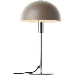 Tischleuchte "Linnea Pilz Lampe", braun (taupe chrom), Ø 20,50cm H: 35,50cm, LEGER HOME BY LENA GERCKE, Lampen, Pilzleuchte, Tischlampe, Metallsockel, Höhe 35,5 cm