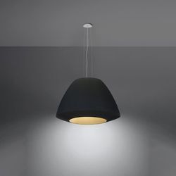 SOLLUX LIGHTING Kronleuchter "BELLA", schwarz, B:60cm H:138cm L:60cm, Lampen, Slush -Einstellung, Pendellampe Pendelleuchte