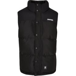 Steppweste STARTER BLACK LABEL "Starter Black Label Herren Starter Puffer Vest", Herren, Gr. L, schwarz, 100% Polyester, Westen