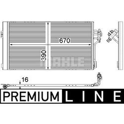 MAHLE Kondensator, Klimaanlage BEHR HELLA SERVICE *** PREMIUM LINE für MERCEDES-BENZ 6398350270 6398350470 A6398350800 AC 762 000P