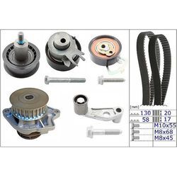 INA Wasserpumpe + Zahnriemensatz mit für SKODA VW SEAT (SVW) AUDI 036109244J 036121005E 036109181B 530 0089 31