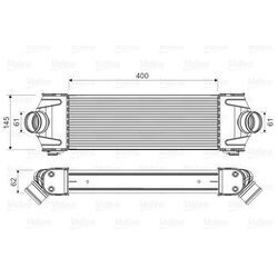 VALEO Ladeluftkühler für FORD 6C119L440AB 6C119L440AC 1371241 818550