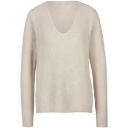 V-Pullover aus 100% Premium-Kaschmir include beige, 46