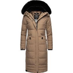 Navahoo Wintermantel Damen, taupe