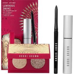 Bobbi Brown Makeup Augen Luminous Smoke Eye Shadow Duo Set Metallic Eye Shadow NEW Suede Sugar 0,9 g + Metallic Eye Shadow NEW Steel Quartz 0,9 g + Perfectly Defined Gel Eyeliner 0,35 g + Smokey Eye Mascara 6 ml