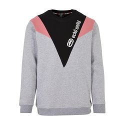 Rundhalspullover ECKO UNLTD. "Ecko Unltd. Pullover Ecko Unltd. Canberra Crewneck Black", Herren, Gr. M, grau, 80% Baumwolle, 20% Polyester, mehrfarbig, casual, normal, Rundhals, Langarm, Pullover