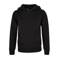 Kapuzensweatshirt URBAN CLASSICS "Urban Classics Herren Boys Basic Sweat Hoody", Jungen, Gr. 110/116, schwarz, 65% Baumwolle, 35% Polyester, unifarben, Langarm, Sweatshirts