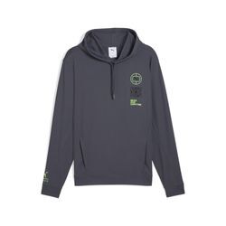 Sweatshirt PUMA "PUMA x HYROX CLOUDSPUN Hoodie Herren", Herren, Gr. L, grau (galactic gray), Obermaterial: 85% Polyester, 15% Elasthan; Taschenfutter: 100% Polyester, normal, Langarm, Sweatshirts