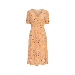 Kleid mit Print Apricot - Gr.: 38