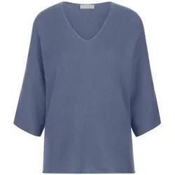 V-Pullover aus 100% Kaschmir include blau, 36