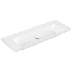 Villeroy und Boch Subway 3.0 Schrank-Waschtisch 4A70D3R1 130x47cm, ohne Hahnloch/ohne Überlauf, weiß C-plus