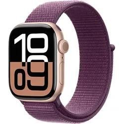 APPLE Watch Series 10 GPS 42 mm Smartwatch Aluminium Textil, 130 - 200 mm, Roségold