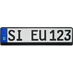 Erich Utsch Kennzeichenhalter [schwarz] schwarz 0195673