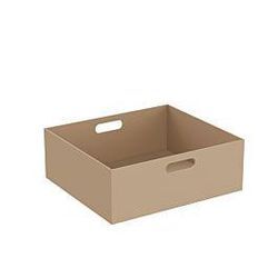 Vitra Equal Leder-Box 64114 45 x 40 x 16 cm, 2 Grifflöcher, beige