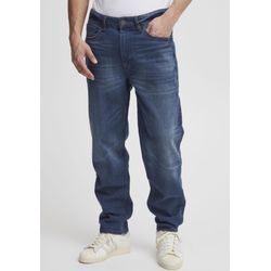 Relax-fit-Jeans BLEND "Thunder Relaxed fit - NOOS", Herren, Gr. 31, Länge 34, blau (denim dunkelblau), Denim/Jeans, Obermaterial: 99% Baumwolle, 1% Elasthan, Abriebeffekte, modisch, relaxed fit, Jeans