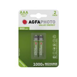 Agfaphoto Wiederaufladbare Micro AAA 2 Stück Batterie