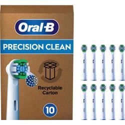 Aufsteckbürste ORAL-B "Pro Precision Clean", weiß, Zahnbürstenköpfe, 10 St., X-förmige Borsten