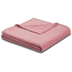 Wohndecke BIEDERLACK "King Fleece", rosa (altrosa), B:150cm L:200cm, Polyester, Wohndecken, leicht, Kuscheldecke