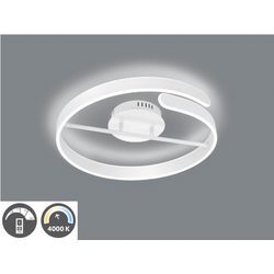 TRIO LEUCHTEN LED Deckenleuchte "Parma", weiß (weiß matt), Ø 50,0cm H: 13,5cm, Lampen, Deckenlampe Ø 50cm, neutralweiß 4000K, dimmbare LED 37W, 4500 Lumen