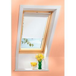 Dachfensterrollo VELUX "mit Haltekrallen RHL 100/SK00/CK00/MK00/FK00 1086", beige (hellbeige), M04-M06-M08-MK04-MK06-M10-MK08-MK10-M10-MK08-MK10-310, Fixierung in drei Positionen, Aluminium, Polyester, Rollos, Lichtregulierung und Privatsphäre