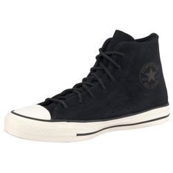 Sneaker CONVERSE "CHUCK TAYLOR ALL STAR MONO SUEDE", Gr. 36, schwarz, Leder, sportlich, Schuhe