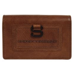 Geldbörse SPIKES & SPARROW "WALLET RFID", braun (cognac), Leder, unifarben, leicht glänzend, casual, Kleinlederwaren, echt Leder