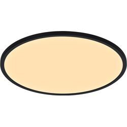 NORDLUX LED Deckenleuchte "OJA", E (A-G), schwarz, H: 3cm, Lampen, inkl. LED Modul 5 Jahre Garantie, inkl. Dimmer