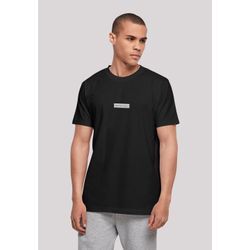 T-Shirt F4NT4STIC "Happy People Only Good Vibes", Herren, Gr. L, schwarz, Obermaterial: 100% Baumwolle, casual, regular fit, Rundhals, Kurzarm ohne Bündchen, Shirts, Print