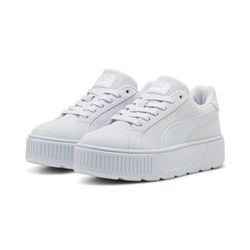 Sneaker PUMA "KARMEN", Gr. 40, silber (silber mist, silber mist), Leder, sportlich, Schuhe