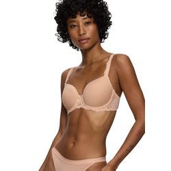 Bügel-BH TRIUMPH "Amourette Charm WP", Damen, Gr. 85, Cup F, beige (neutral beige), Microtouch, Spitze, Obermaterial: 45% Polyester, 34% Polyamid, 21% Elasthan, elegant, BHs, Strech-Spitze