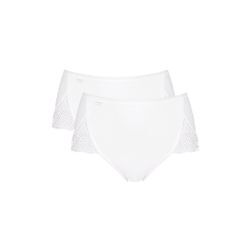 Slip SLOGGI "Slip Pure Sense Luxe Maxi C2P 2er Pack", Damen, Gr. 40, weiß, Obermaterial: 88% Polyamid PA. 12% Elasthan EL., Unterhosen