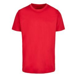 T-Shirt MERCHCODE "Merchcode Herren Love 2 T-Shirt Round Neck", Herren, Gr. L, rot (cityrot), 100% Baumwolle, bedruckt, casual, normal, Rundhals, Kurzarm, Shirts