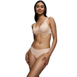 Slip TRIUMPH "Body Make-Up Illusion Lace Highleg Tai", Damen, Gr. 36, nude beige, Microtouch, Spitze, Obermaterial: 80% Polyamid, 20% Elasthan. Spitze: 92% Polyamid, 8% Elasthan, unifarben, leicht glänzend, Unterhosen, Strech-Spitze