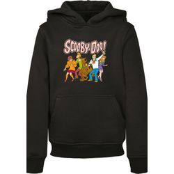 Hoodie F4NT4STIC "F4NT4STIC Kinder Scooby Doo Classic Group with Basic Kids Hoody", Jungen, Gr. 110/116, schwarz, 65% Baumwolle, 35% Polyester, unifarben, ohne Ausschnitt, Langarm, Sweatshirts Sweatshirt