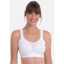 Sport-BH ANITA ACTIVE "Smart Control", Damen, Gr. 100, Cup B, weiß, Stoff, Obermaterial: 49% Polyamid, 31% Elasthan, 20% Polyester, clean, matt, Mesh, Netz, unifarben, casual, regular fit, BHs, clean Cut Ware, Cups nahtlos vorgeformt, innen hydrophiler Frottée