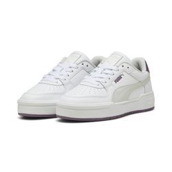 Sneaker PUMA "CA PRO CLASSIC", Gr. 37, weiß (puma weiß, feather gray, crushed berry), Leder, mehrfarbig, sportlich, Schuhe