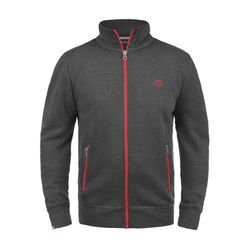 Sweatjacke SOLID "Sweatjacke SDBennTrack", Herren, Gr. S, grau (med grau m), Obermaterial: 50% Baumwolle CO. 50% Polyester PES., casual, normal, ohne Ausschnitt, Sweatjacken