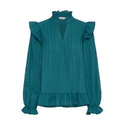 Longbluse B.YOUNG "Tunika BYJULIANA LS BLOUSE -", Damen, Gr. 38, blau (reflecting pond), Obermaterial: 99% Polyester PES. 1% Elasthan EL., normal, Blusen