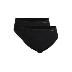 Slip BUGATTI "Slip 2er Pack", Herren, Gr. M, schwarz, Obermaterial: 95% Baumwolle CO. 5% Elasthan EL., Unterhosen