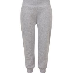 Stoffhose URBAN CLASSICS "Urban Classics Herren Boys Organic Basic Sweatpants", Jungen, Gr. 122/128, Normalgrößen, grau, 100% Baumwolle, unifarben, normal, Hosen